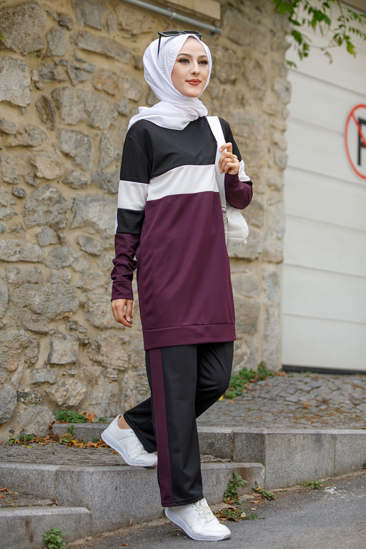 13008-MOR Tunik+Pantolon