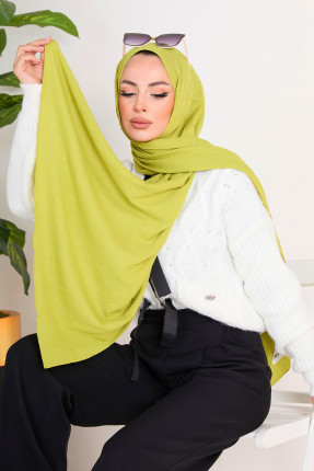 23352-YESIL Soft Pamuk Şal